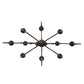 Meyda Lighting Clifton 48" 10-Light Cajun Spice Chandelier With Ivory Faux Candlelight