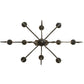 Meyda Lighting Clifton 48" 10-Light Chestnut Chandelier With Ivory Faux Candlelight