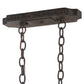 Meyda Lighting Clifton 48" 10-Light Coffee Bean Chandelier With Amber Faux Candlelight