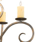 Meyda Lighting Clifton 48" 10-Light French Bronze Chandelier With Ivory Faux Candlelight