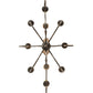 Meyda Lighting Clifton 48" 10-Light French Bronze Chandelier With Ivory Faux Candlelight