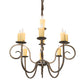 Meyda Lighting Clifton 48" 10-Light French Bronze Chandelier With Ivory Faux Candlelight