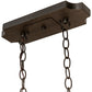 Meyda Lighting Clifton 48" 10-Light Oil Rubbed Bronze Island Chandelier With Ivory Faux Candlelight