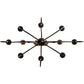 Meyda Lighting Clifton 48" 10-Light Oil Rubbed Bronze Island Chandelier With Ivory Faux Candlelight