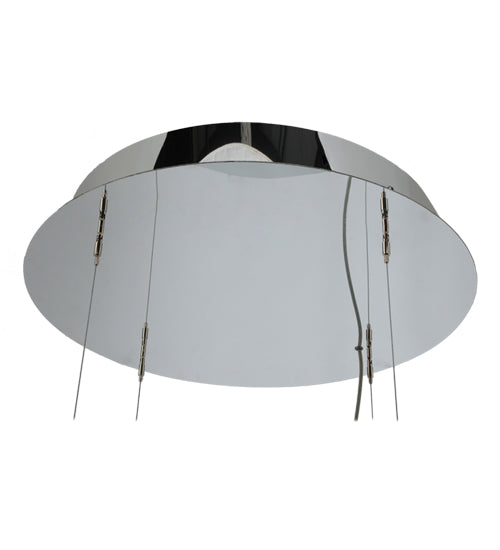 Meyda Lighting Close Encounters 26" 12-Light LED Silver Pendant Light