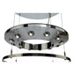 Meyda Lighting Close Encounters 26" 12-Light LED Silver Pendant Light