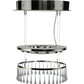Meyda Lighting Close Encounters 26" 12-Light Polished Aluminum Pendant Light With Crystal