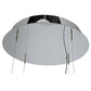 Meyda Lighting Close Encounters 26" 12-Light Polished Aluminum Pendant Light With Crystal