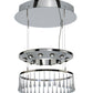 Meyda Lighting Close Encounters 26" 12-Light Polished Aluminum Pendant Light With Crystal