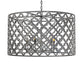 Meyda Lighting Clover 34" 5-Light Black Chrome Pendant Light