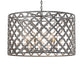 Meyda Lighting Clover 34" 5-Light Black Chrome Pendant Light