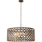 Meyda Lighting Clover 60" 12-Light Timeless Bronze Pendant Light