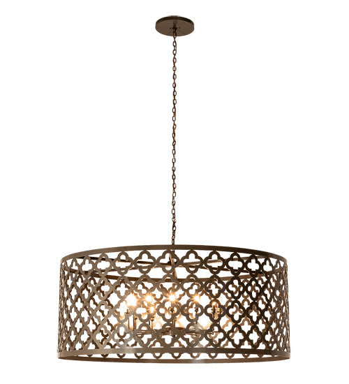 Meyda Lighting Clover 60" 12-Light Timeless Bronze Pendant Light