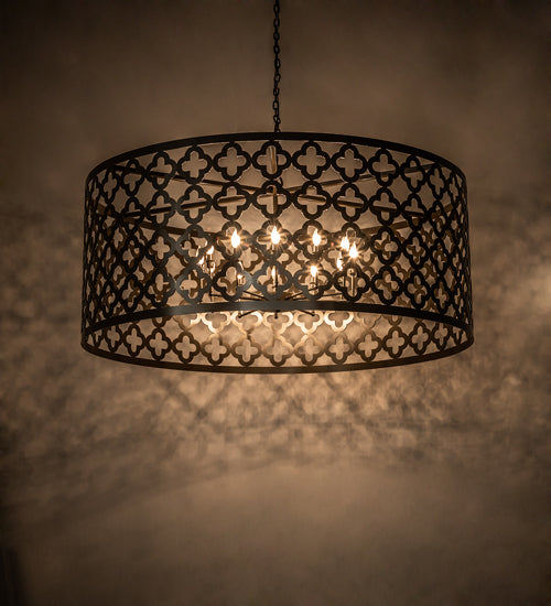 Meyda Lighting Clover 60" 12-Light Timeless Bronze Pendant Light