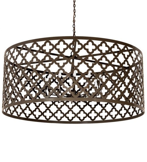 Meyda Lighting Clover 60" 12-Light Timeless Bronze Pendant Light