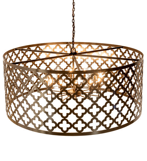 Meyda Lighting Clover 60" 12-Light Timeless Bronze Pendant Light