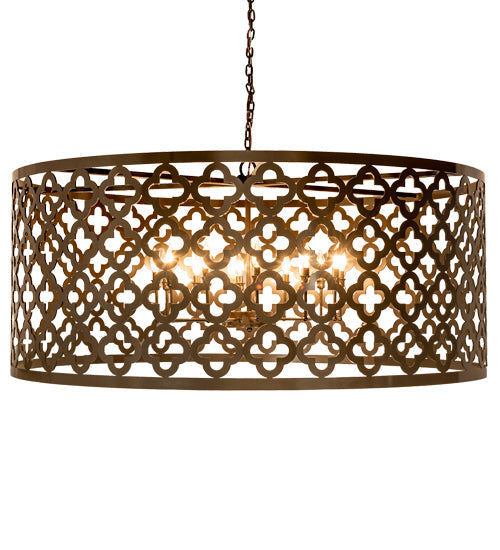 Meyda Lighting Clover 60" 12-Light Timeless Bronze Pendant Light