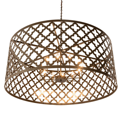 Meyda Lighting Clover 60" 12-Light Timeless Bronze Pendant Light