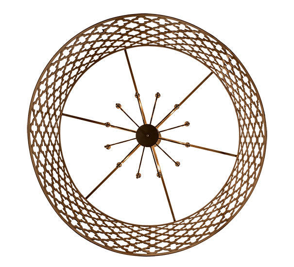 Meyda Lighting Clover 60" 12-Light Timeless Bronze Pendant Light