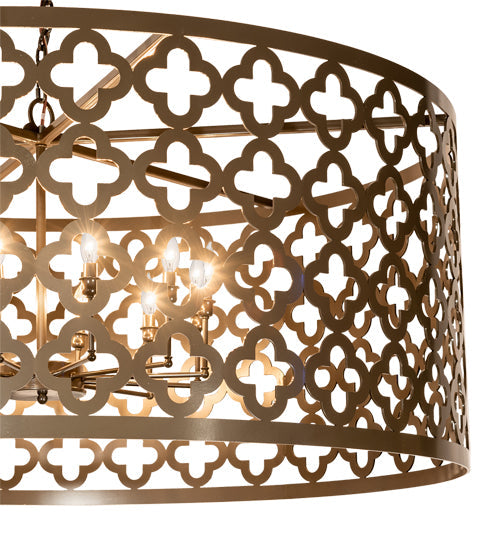 Meyda Lighting Clover 60" 12-Light Timeless Bronze Pendant Light