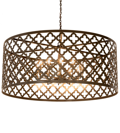 Meyda Lighting Clover 60" 12-Light Timeless Bronze Pendant Light