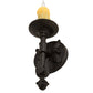 Meyda Lighting Clovis 5" Golden Bronze Wall Sconce With Ivory Faux Candlelight