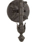 Meyda Lighting Clovis 5" Golden Bronze Wall Sconce With Ivory Faux Candlelight