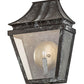 Meyda Lighting Coach 13" Craftsman Verdigris Darien Wall Sconce With Clear Shade Glass