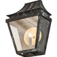 Meyda Lighting Coach 13" Craftsman Verdigris Darien Wall Sconce With Clear Shade Glass