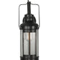 Meyda Lighting Coachman 6" Craftsman Brown Hanging Wall Sconce With Clear Shade Glass