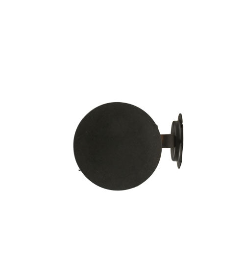 Meyda Lighting Coachman 6" Craftsman Brown Hanging Wall Sconce With Clear Shade Glass