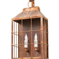 Meyda Lighting Coachman 9" 2-Light Vintage Copper Avignon Lantern Hanging Wall Sconce