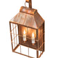 Meyda Lighting Coachman 9" 2-Light Vintage Copper Avignon Lantern Hanging Wall Sconce