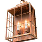 Meyda Lighting Coachman 9" 2-Light Vintage Copper Avignon Lantern Hanging Wall Sconce