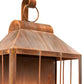 Meyda Lighting Coachman 9" 2-Light Vintage Copper Avignon Lantern Hanging Wall Sconce