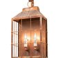 Meyda Lighting Coachman 9" 2-Light Vintage Copper Avignon Lantern Hanging Wall Sconce