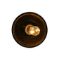 Meyda Lighting Coastal Collection 5" Black Anchor Mini Pendant Light With Amber Wine Bottle Shade Glass