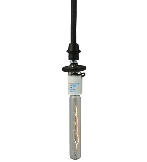 Meyda Lighting Coastal Collection 5" Black Mini Pendant Light With Blue Compass Sandblasted Wine Bottle Shade Glass