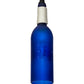 Meyda Lighting Coastal Collection 5" Black Mini Pendant Light With Blue Compass Sandblasted Wine Bottle Shade Glass