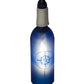 Meyda Lighting Coastal Collection 5" Black Mini Pendant Light With Blue Compass Sandblasted Wine Bottle Shade Glass