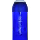 Meyda Lighting Coastal Collection 5" White Anchor Mini Pendant Light With Blue Wine Bottle Shade Glass