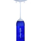 Meyda Lighting Coastal Collection 5" White Anchor Mini Pendant Light With Blue Wine Bottle Shade Glass