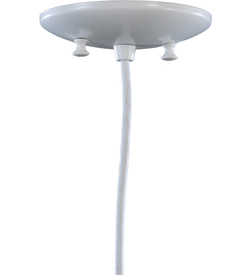 Meyda Lighting Coastal Collection 5" White Lighthouse Mini Pendant Light With Clear Frosted Wine Bottle Shade Glass