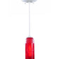 Meyda Lighting Coastal Collection 5" White Ships Wheel Mini Pendant Light With Red Wine Bottle Shade Glass