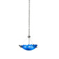 Meyda Lighting Colline 23" 3-Light Pewter Inverted Pendant Light With Blue Shade