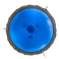 Meyda Lighting Colline 23" 3-Light Pewter Inverted Pendant Light With Blue Shade