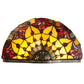 Meyda Lighting Colonial Tulip 14" 2-Light Antique Wall Sconce With Multi-Colored Shade Glass