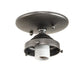 Meyda Lighting Colonnade 5" Pewter Semi-flush Mount Light With White Frosted Shade Glass