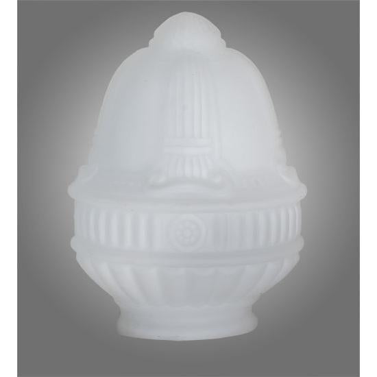 Meyda Lighting Colonnade 5" White Opal Frosted Neck Shade Glass