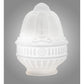 Meyda Lighting Colonnade 5" White Opal Frosted Neck Shade Glass